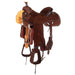 Chocolate Roughout Team Roping Saddle