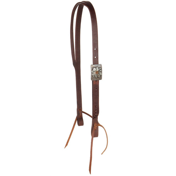 NRS Exclusive Silver Sleepy Sunflower Slit Ear Headstall