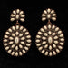 Women's Ivory Stone Concho Earrings