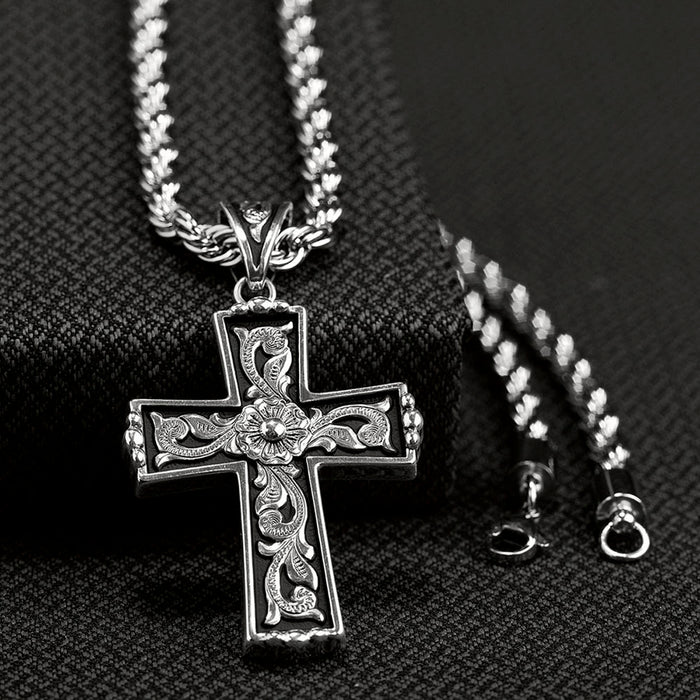 Twister Men's Cross Necklace Purchase a Black Cross Necklace for