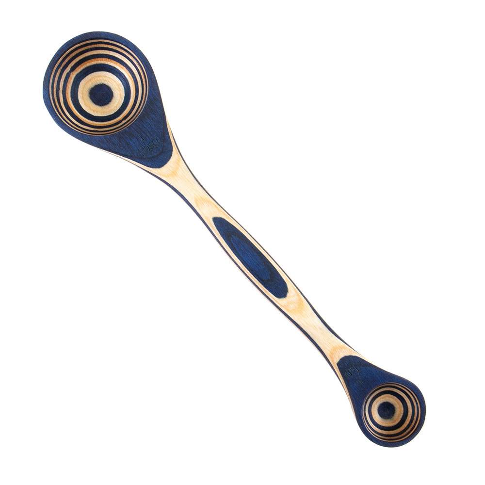 Blue Pakkawood Double Measuring Spoons - Cook on Bay