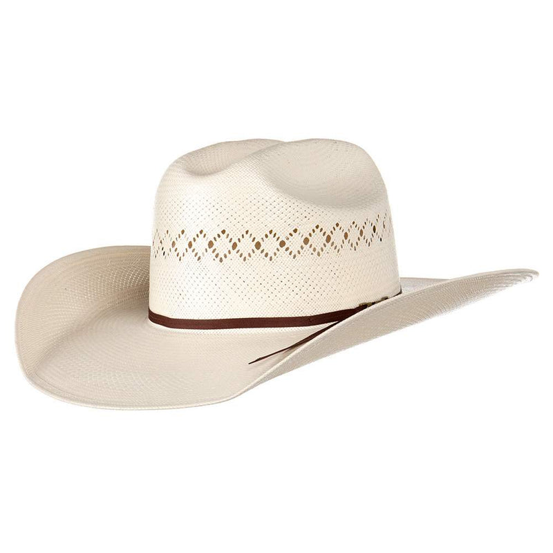Co Ivory 8400 4 1/4" Brim Rancher Crease Straw Cowboy Hat