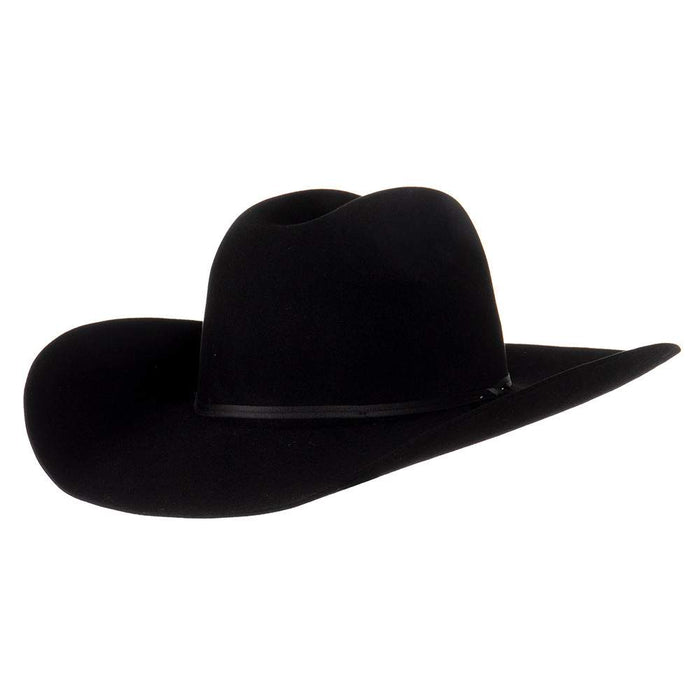 Ariat Black 6X 4 1/4" Brim Cattleman's Precreased Felt Cowboy Hat A7630401