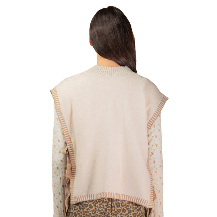 Very J Women's Oatmeal Sleeveless Top