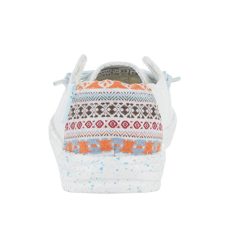 Hey Dude Kids Wendy White Aztec Casual