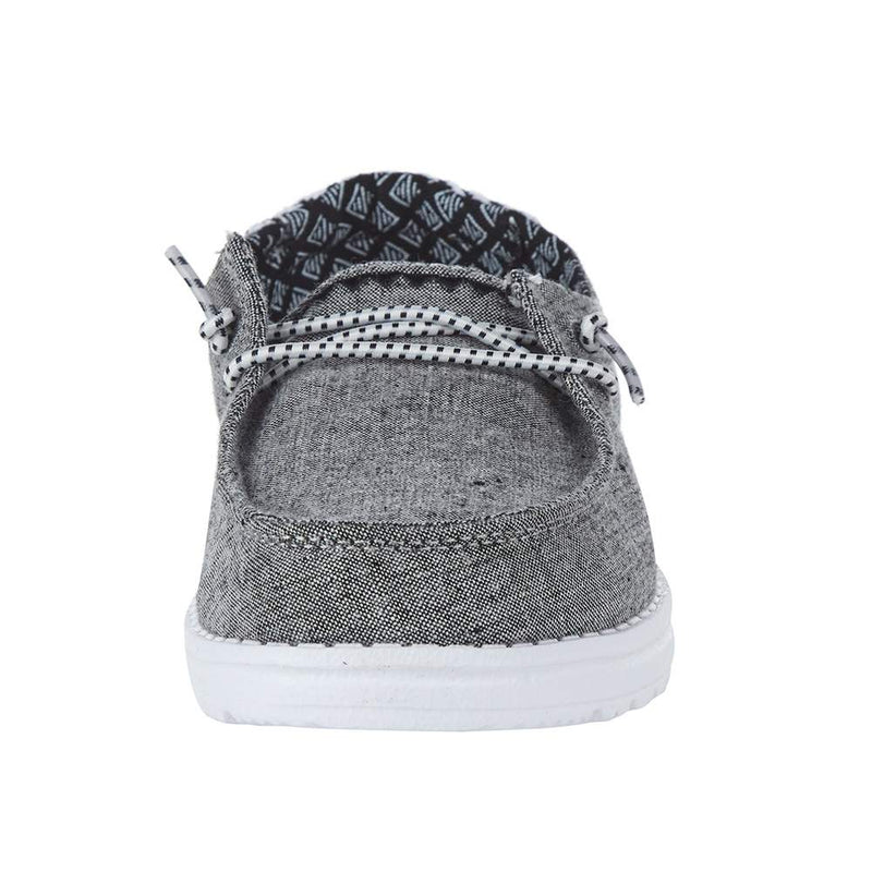 Hey Dude Youth Wendy Chambray Onyx Casual Shoes