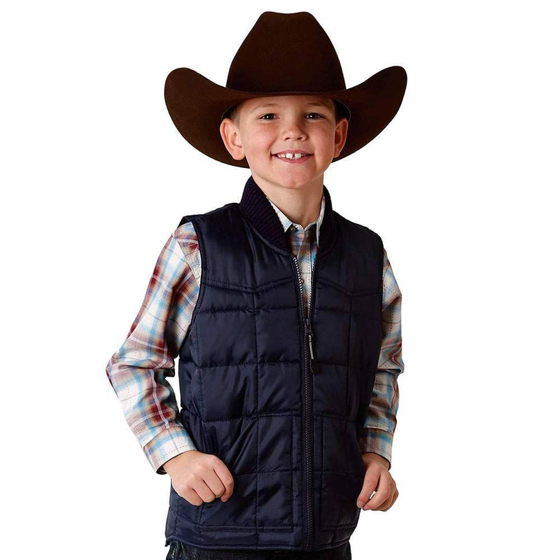 Roper Apparel Boy's Navy Puff Vest