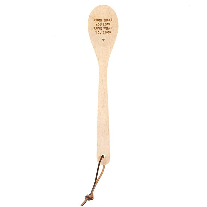 Cook What You Love Love What You Cook Wooden Spoon
