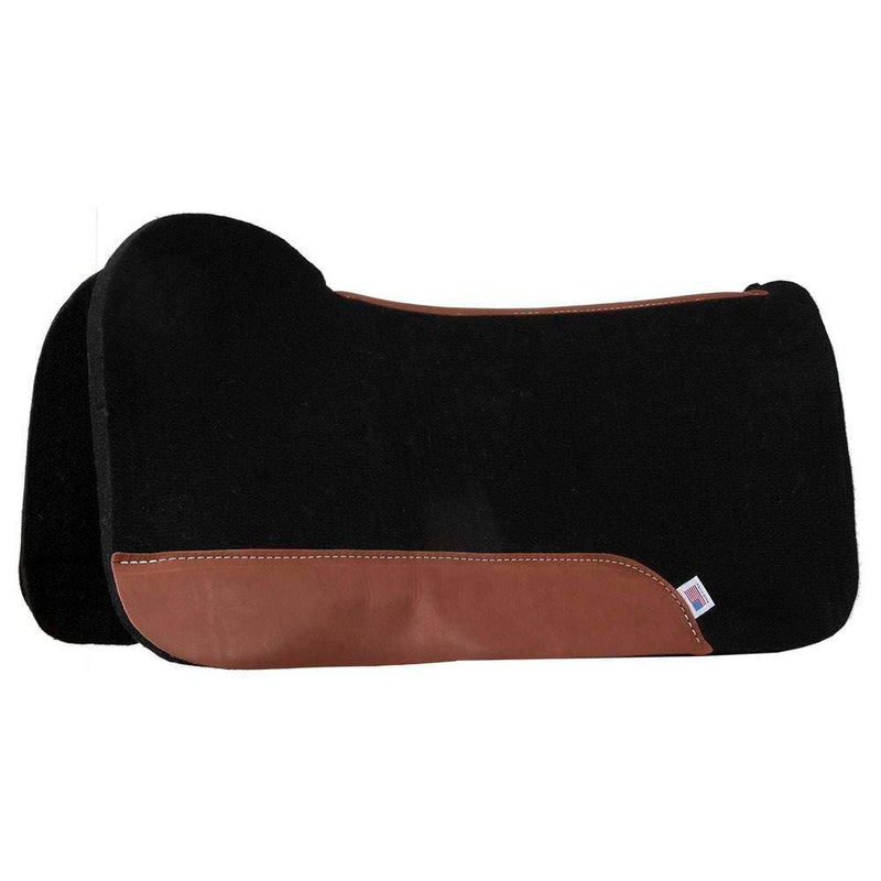 Mustang 1in. Black Felt Free Fit Saddle Pad
