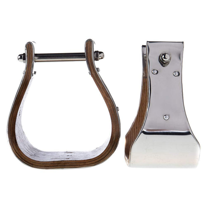 4in Metal Bound Wood Bell Stirrups