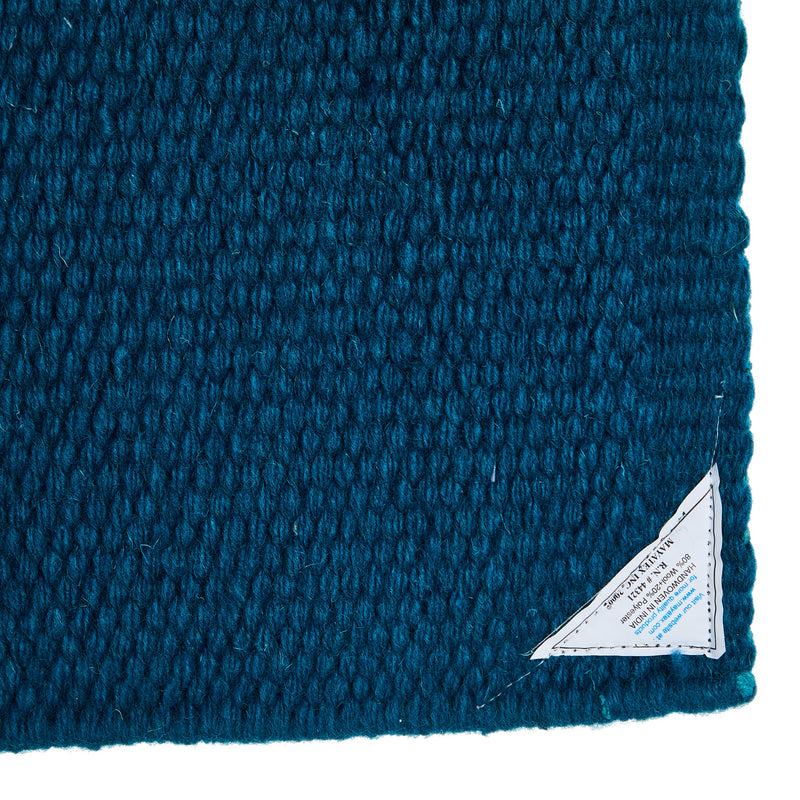 Mayatex 1314C 00 San Juan Solid Ocean Blue 38x34 New Zealand Wool Saddle Blanket