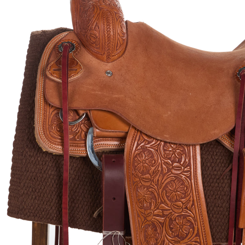 Mayatex 1314-24 San Juan Solid Chocolate Brown 36x34 New Zealand Wool Saddle Blanket