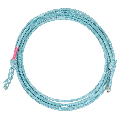 Turquoise 4-Strand Poly 28ft Calf Rope