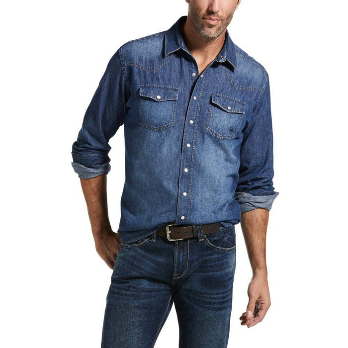 Ariat Men's Retro Stone Denim Snap Shirt