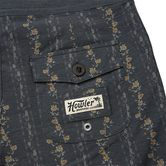 Howler Brothers Men's Hibiscus Ribbon Black Shorts