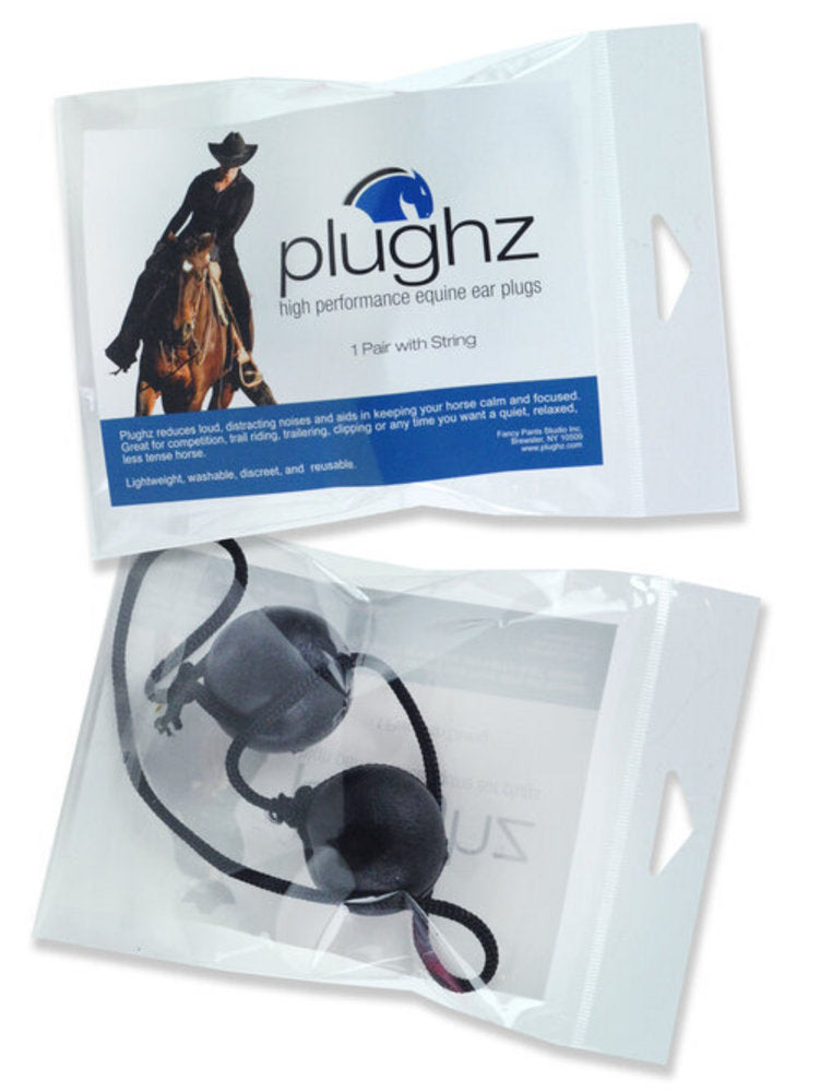 One Pair with Cord Horse Ear Plugs