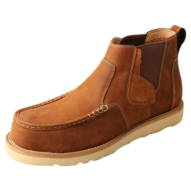 Men's 6 Oiled Saddle 6" Chelsea Wedge Sole Nano Toe Work Boot