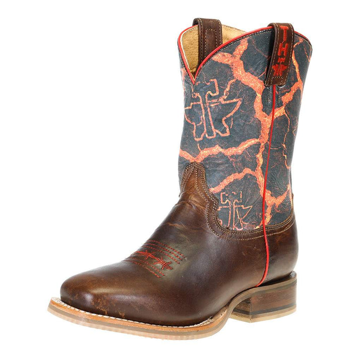 Youth Tin Haul Volcanic Cowboy Boots
