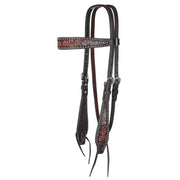 Dark Flash Arizona Flower Browband Headstall