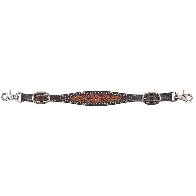 Circle Y Saddlery Dark Flash Arizona Flower Wither Strap