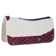 3/4 Inch Apex Performance Contour Felt Saddle Pad with Ruby Diamond Wear Leathers
