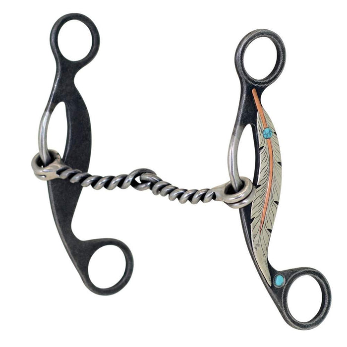 Feather Twisted Snaffle Gag Bit
