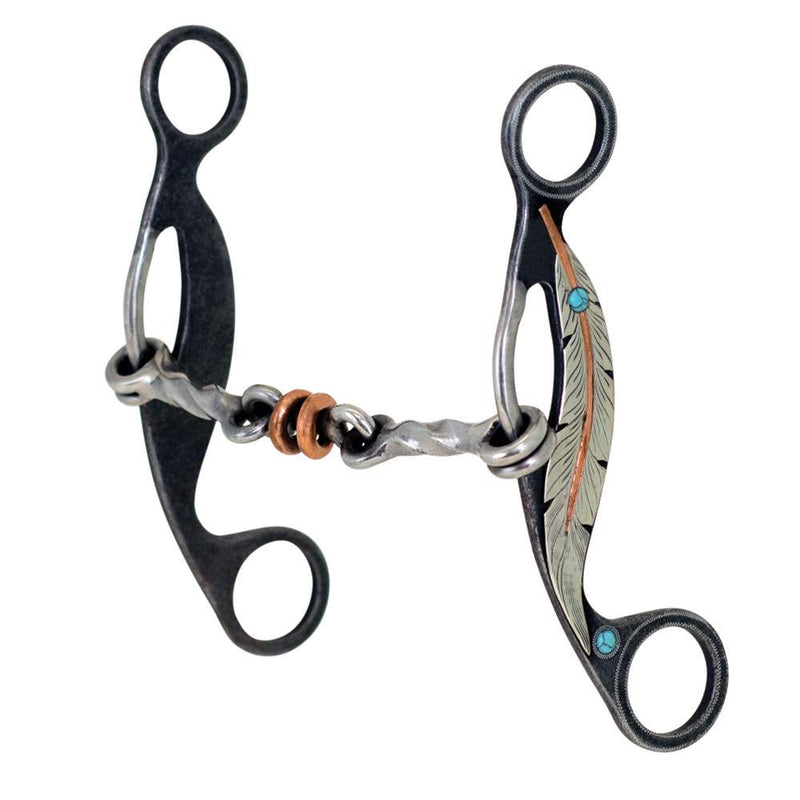 Feather Dogbone Gag Bit