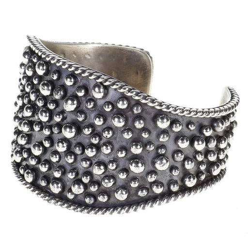 Silver Dot Cuff Bracelet