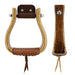 2 Inch Flat Bottom Walnut Stirrup
