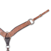 2-3/4 Inch Harness Leather Breast Collar w/Latigo Border