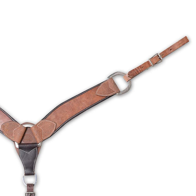 2-3/4 Inch Harness Leather Breast Collar w/Latigo Border