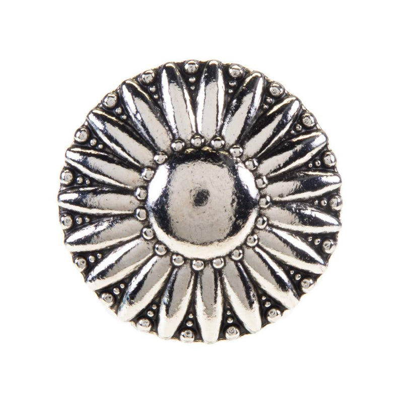 1.5in Poppy Flower Screwback Concho
