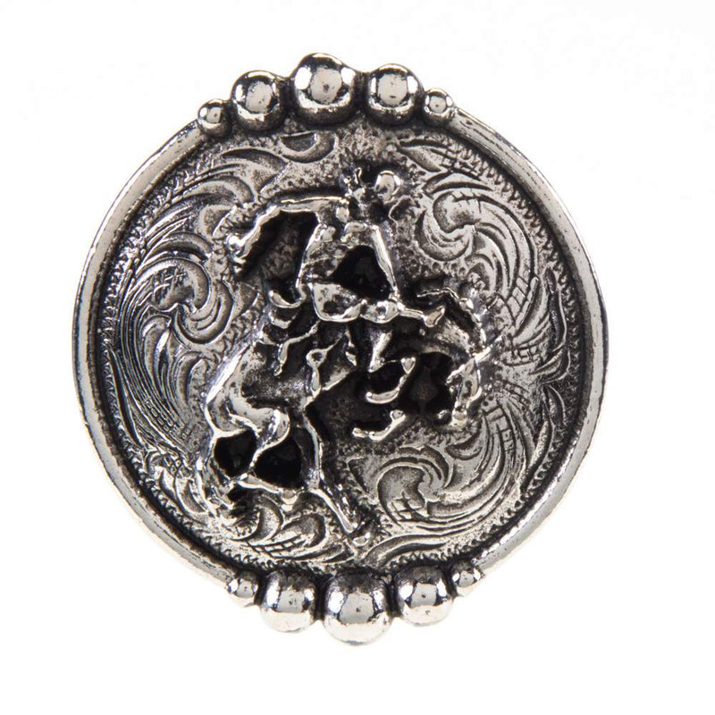 1.5in Scalloped Screwback Bronc Rider