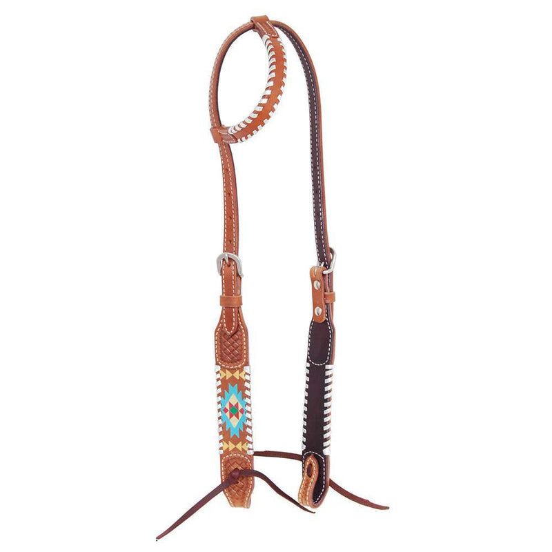 Painted Aztec Single Ear Headstall