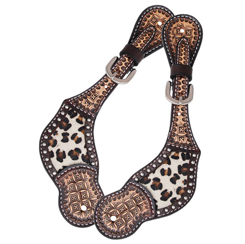 Leopard Ladies Spur Straps