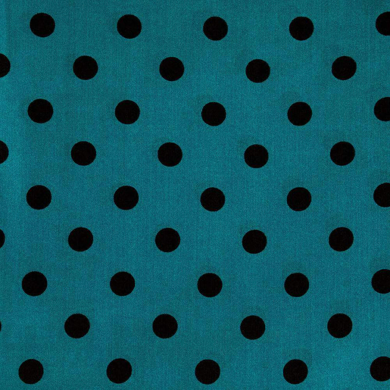 Aqua Polka Dot Wild Rag