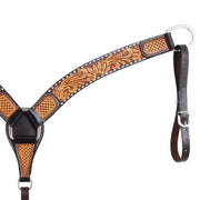 Tooled Sunflower Breast Collar
