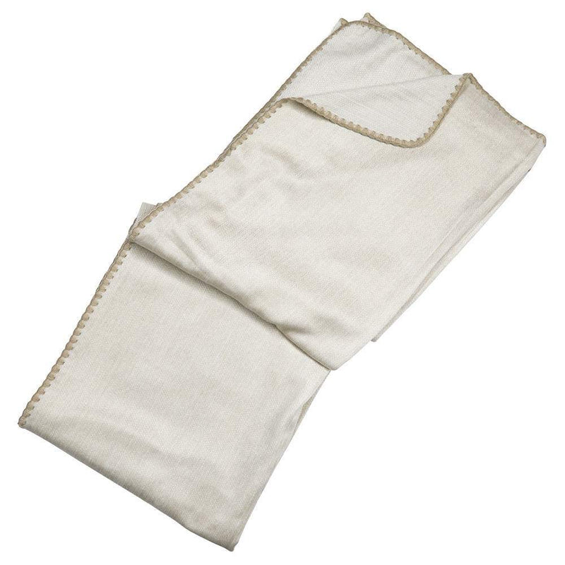 Alpaca Wool Oatmeal Throw Blanket