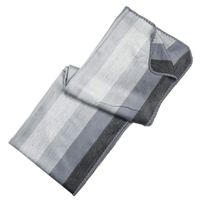 Alpaca Wool Slate and Navy Throw Blanket