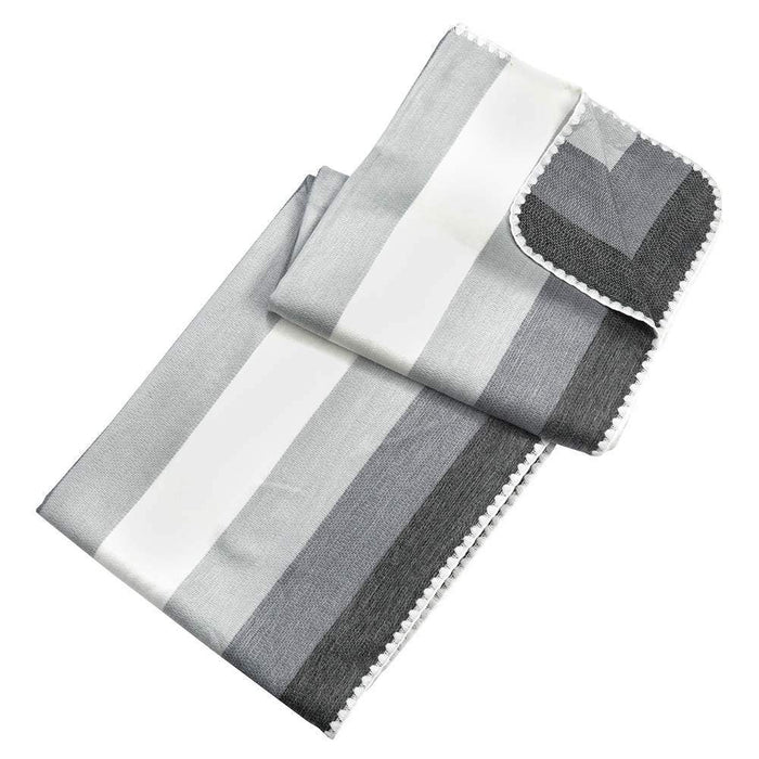 Hacienda Of Hope Alpaca Wool Grey and Cream Throw Blanket