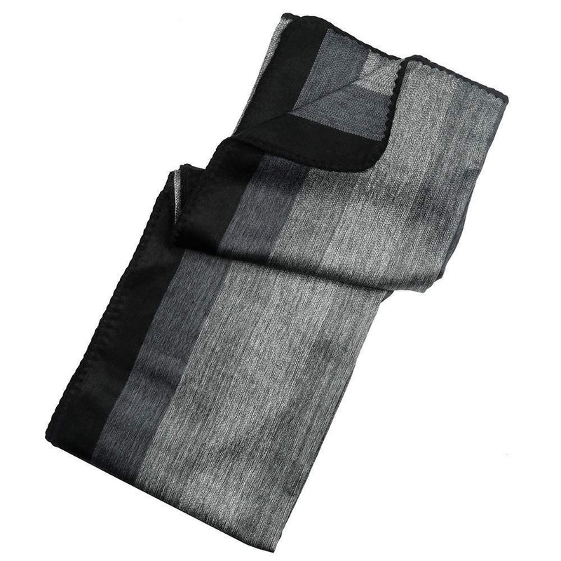 Hacienda Of Hope Alpaca Wool Wide Black/Grey Stripe Large Throw Blanket