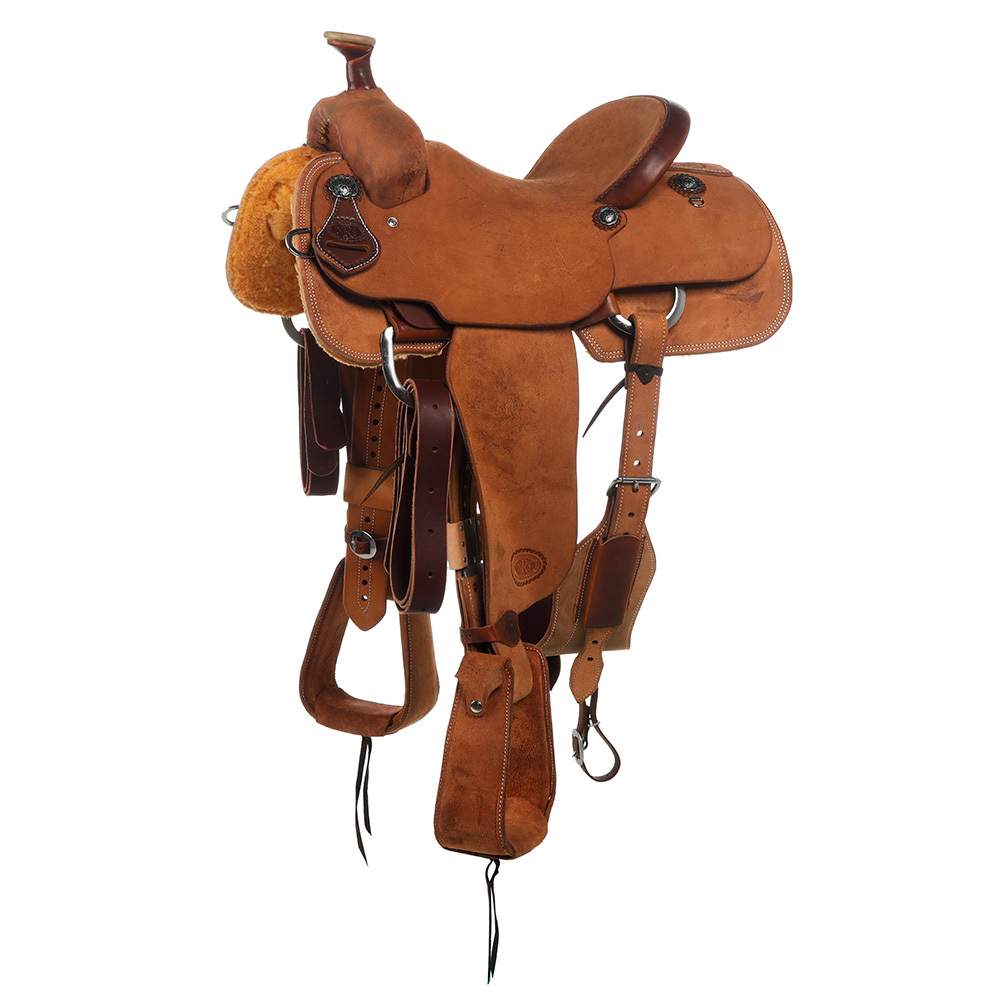 Nrs Competitors Heavy Oil Roughout Team Roping Saddle