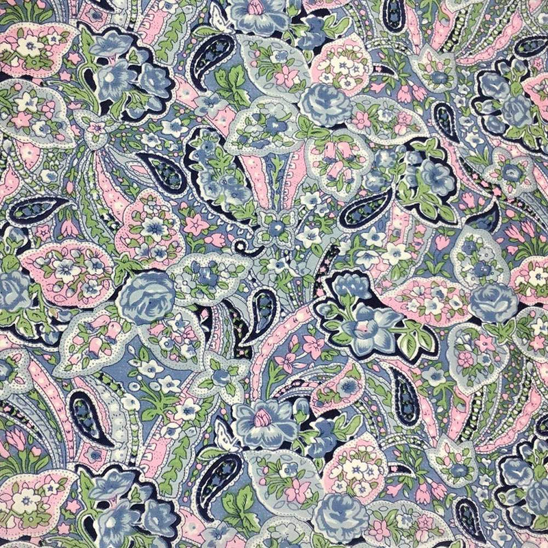 Calico Paisley Blue Wild Rag