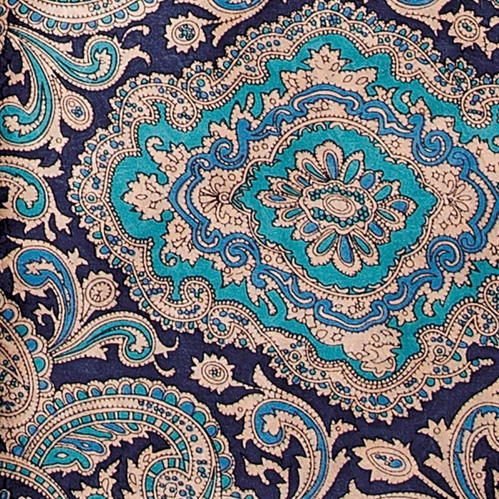 Blue/Gold Paisley Wild Rag 20inch