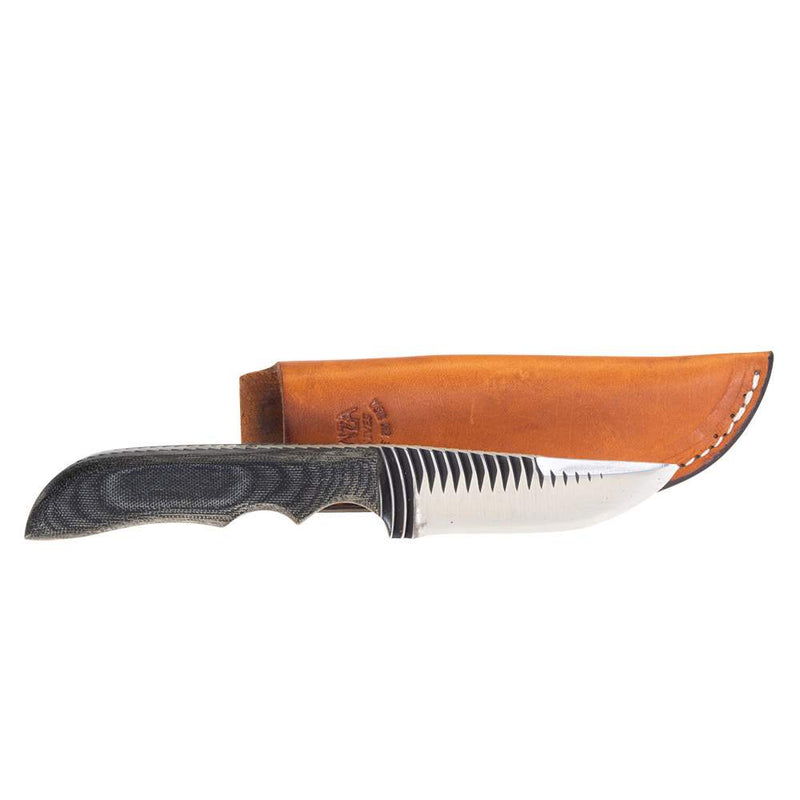 (370) 714-Curve Tooth Micarta Handle 370-714-CURVETOOTH-PS-BK