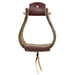 Open Range 5 /4" Dark Wood Monel Stirrups