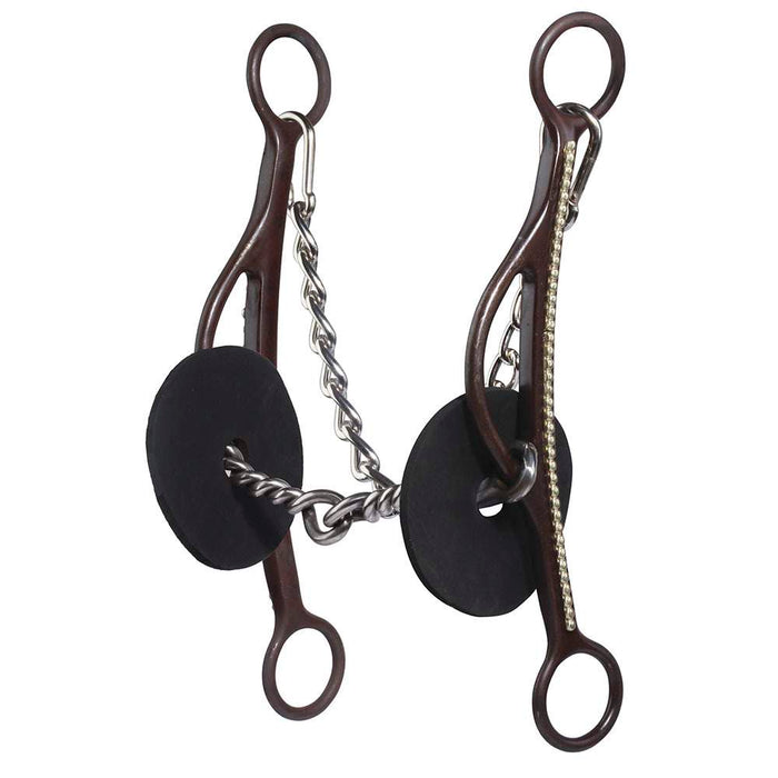 Professional's Brittany Pozzi Long Gag Twisted Wire Snaffle Bit