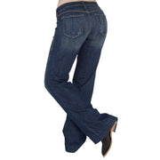 Women's Mid Rise Stretch Wide Leg Lucy Trouser Jeans