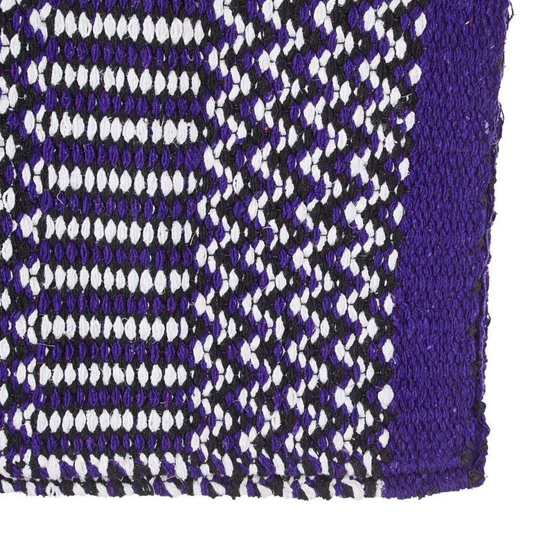 Mayatex Doubleweave 32in x 64in Purple/Black/Cream Saddle Blanket