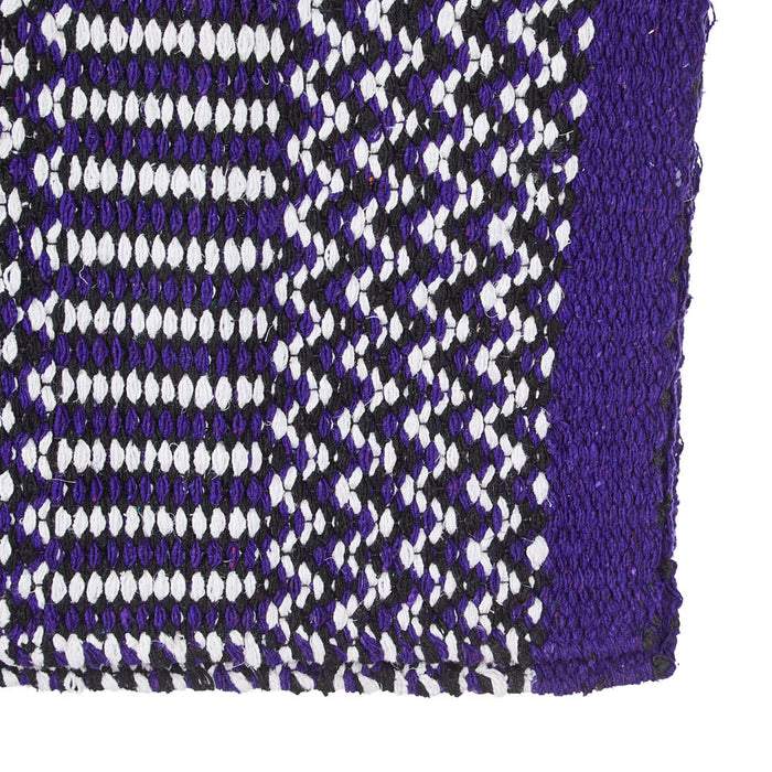 Mayatex Doubleweave 32in x 64in Purple/Black/Cream Saddle Blanket